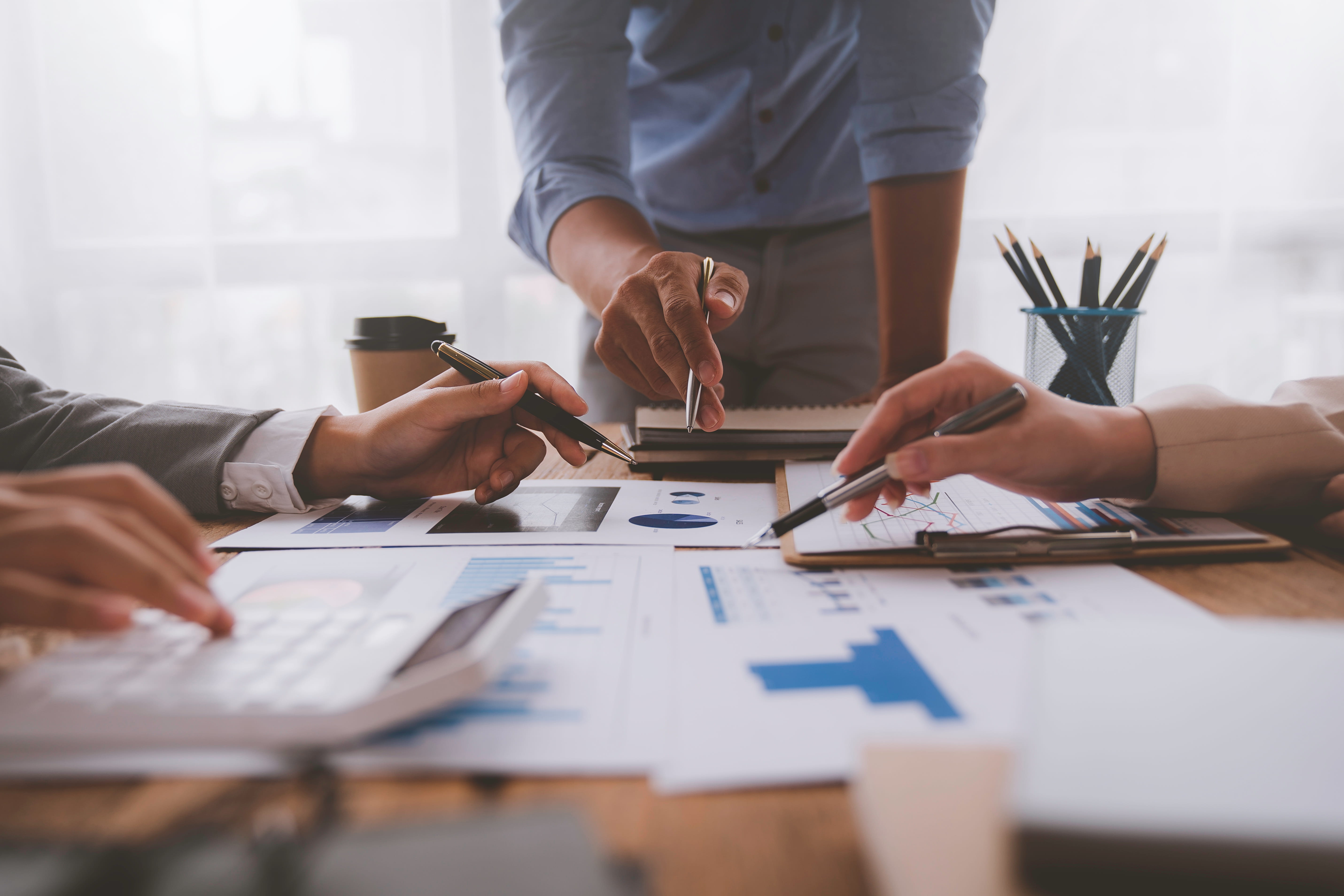 a team working on a project