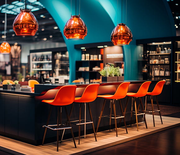 Chairs in a restaurant