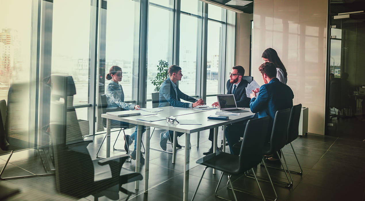 people in a board room