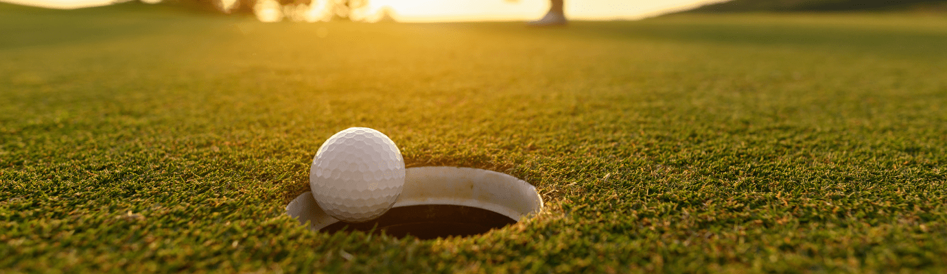 hole in one on a golfcourse