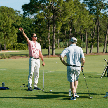 a golf lesson